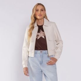 Jaqueta Feminina Bomber Em PU Boby Blues