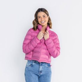 Jaqueta Feminina Cropped De Nylon Com Zíper Selado Boby Blues