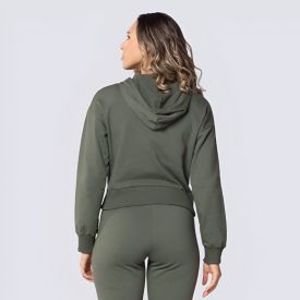 Jaqueta Feminina De Moletom Com Capuz Patricia Foster