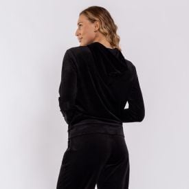 Jaqueta Feminina Esportiva Em Plush Com Capuz Scream