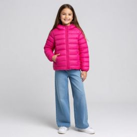 Jaqueta Infantil Aspen Menina 4 a 10 Anos Com Capuz Marmelada