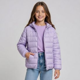 Jaqueta Infantil Aspen Menina 4 a 10 Anos Com Capuz Marmelada
