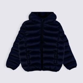 Jaqueta Infantil Aspen Menino 1 a 3 Anos Com Capuz Yoyo Kids Azul Marinho