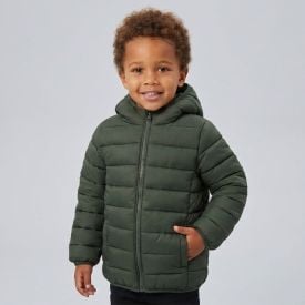 Jaqueta Infantil Aspen Menino 1 a 3 Anos Com Capuz Yoyo Kids Verde