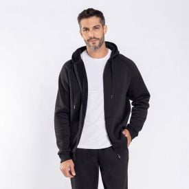 Jaqueta Masculina De Moletom Com Capuz Marc Alain