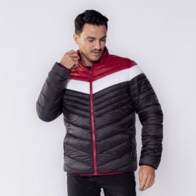 Jaqueta Masculina Dupla Face De Nylon Marc Alain  Preto