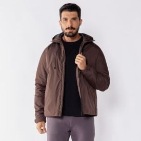 Jaqueta Masculina Em Microfibra Forrada Thing Marrom