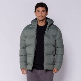 Jaqueta Puffer Masculina Com Capuz Fusionada Aspen Marc Alain