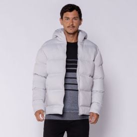 Jaqueta Puffer Masculina Com Capuz Fusionada Aspen Marc Alain
