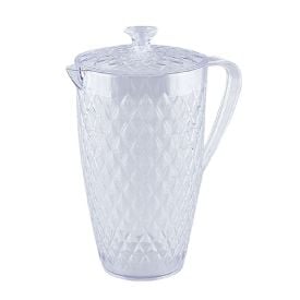 Jarra Com Tampa Glamour Plasútil 2 Litros - Transparente