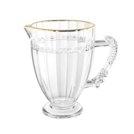 Jarra de Cristal Imperial com Filete Dourado Lyor - 1,3 Litros