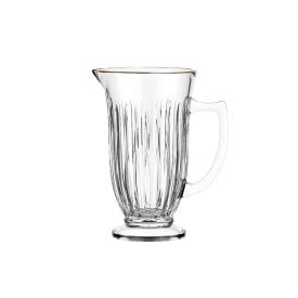 Jarra De Vidro Com Filete Dourado Melina Hauskraft - 1 Litro