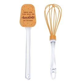 Jogo Espátula e Fouet Silicone Havan Casa - Bolo Choco