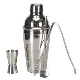 Jogo Coqueteleira Finecasa Inox 4 Peças - Prata