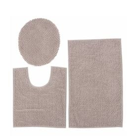 Jogo De Banheiro 3Pcs Madri - Bege