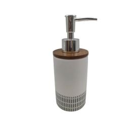 Jogo De Banheiro Anna Havan Casa 2 Peças - Branco Com Amadeirado