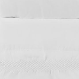 Jogo de Cama Bordado Queen Havan Casa 4 pçs - Branco