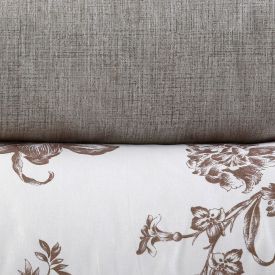 Jogo de Cama Casal Percal Buona Fortuna 3 pçs - Textura Oliva Cru