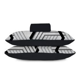 Jogo de Cama Casal Malha 3 Peças Havan Casa - CARBON/PRETO