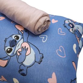 Jogo de Cama Casal Disney Portallar 3 pçs - Sitch Sweet Malbec Claro