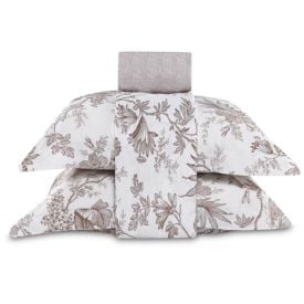 Jogo De Cama Casal Percal 200 Fios Buona Fortuna 4 Pçs - Serena Textura Cru