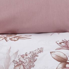 Jogo de Cama Casal Percal Buona Fortuna 4 pçs - Cecilia Rosa