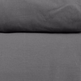 Jogo de Cama Casal Percal Buona Fortuna 4 pçs - Cinza Chumbo