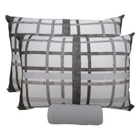 Jogo de Cama Casal Malha Solecasa Havan Casa 3 pçs - Trama Urbana Cinza