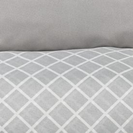 Jogo de Cama Casal Napoli Havan Casa 4 pçs - Elmor Listra Cinza Claro