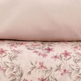 Jogo de Cama Casal Napoli Havan Casa 4 pçs - Elise Flowers Rosa