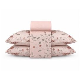 Jogo de Cama Casal Napoli Havan Casa 4 pçs - Suri Flowers Rosa