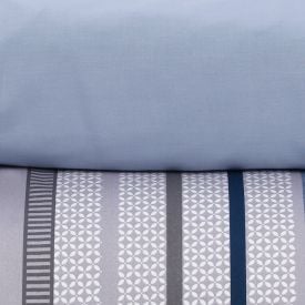 Jogo de Cama Casal Percal Buona Fortuna 4 p&ccedil;s - Olavo Azul