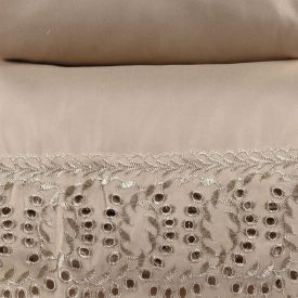 Jogo de Cama King Imperial com Renda Havan Casa 4 pçs - Bege 2