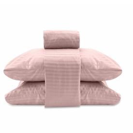 Jogo De Cama King 100% Poliéster Provence Havan Casa 4 Pçs - Rosa