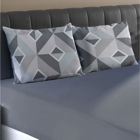 Jogo de Cama King Malha Havan Casa 3 Peças - Bruce Cinza