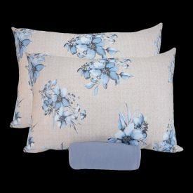 Jogo de Cama King Malha Solecasa Havan Casa 3 pçs - Crepusculo Azul Jeans