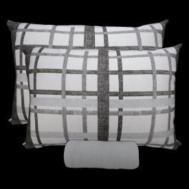 Jogo de Cama King Malha Solecasa Havan Casa 3 pçs - Trama Urbana Cinza