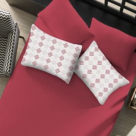 Jogo de Cama King Malha Solecasa Havan Casa 3 pçs - Setas Bloodstone