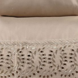 Jogo de Cama King Imperial com Renda Havan Casa 4 p&ccedil;s - Bege