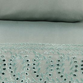 Jogo de Cama King Imperial com Renda Havan Casa 4 p&ccedil;s - Verde