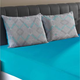 Jogo De Cama King Malha 100% Algodão Solecasa 3 Pçs - Venice Turquesa