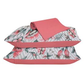 Jogo De Cama King Malha 100% Algodão Solecasa 3 Pçs - Lorena Goiaba