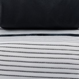 Jogo De Cama King Elegance Havan Casa 4 Pçs - Tony Listra Cinza