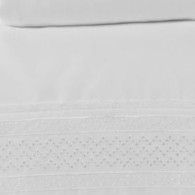 Jogo de Cama King Renda Imperial Havan Casa 4 pçs - Branco