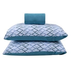 Jogo De Cama Queen Malha 100% Algodão Solecasa 3 Pçs - Montreal Retrô