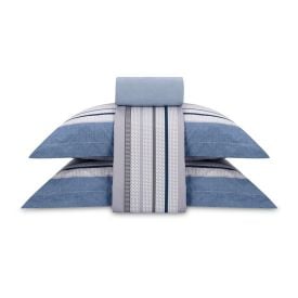 Jogo de Cama Queen Percal Buona Fortuna 4 p&ccedil;s - Olavo Azul