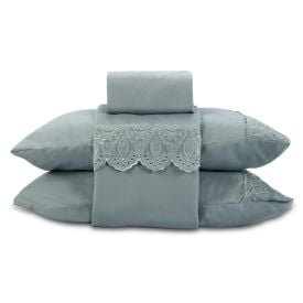 Jogo de Cama Queen Imperial com Renda Havan Casa 4 p&ccedil;s - Verde
