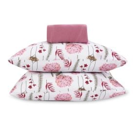 Jogo de Cama Queen Malha Havan Casa 3 pçs - Jardim Rosa Suave