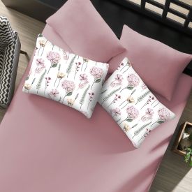 Jogo de Cama Queen Malha Havan Paris 3 pçs - Jardim Rosa Suave