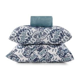 Jogo de Cama Queen Malha Solecasa Havan Casa 3 pçs - Magneto Blue Tempestade